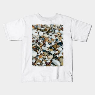 Pebbles on Bridlington Beach, Yorkshire, England Kids T-Shirt